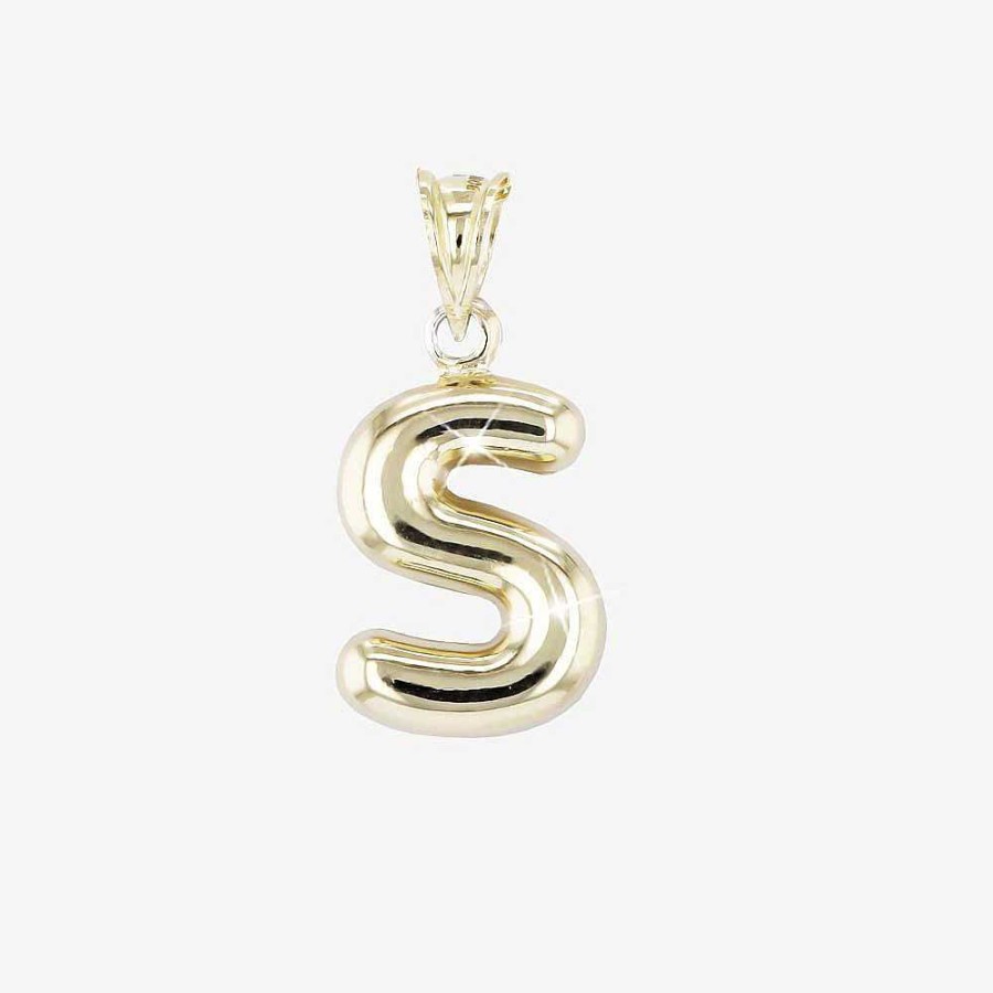 18ct Gold Vermeil On Silver Polished E Initial Necklace | Warren James